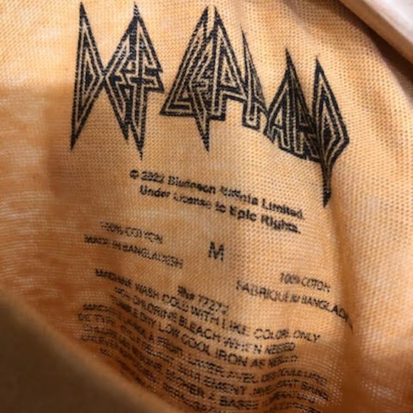 RARE DEF LEPPARD BAND T-SHIRT SIZE M - Picture 4 of 6